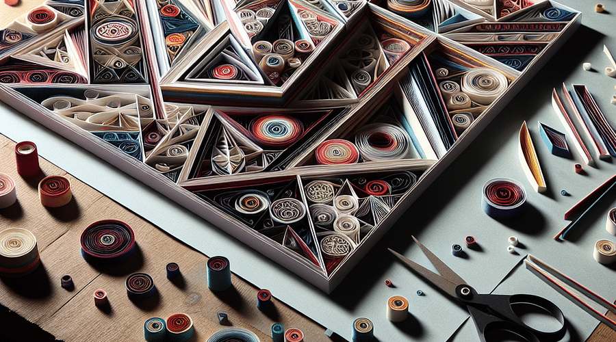 Exploring Geometric Precision in Quilling: Crafting Modern Art with Shapes and Patterns