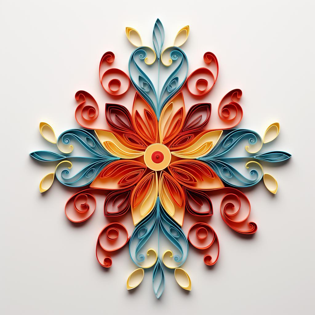 Screenshot of a simple quilling pattern being drawn in Adobe Illustrator