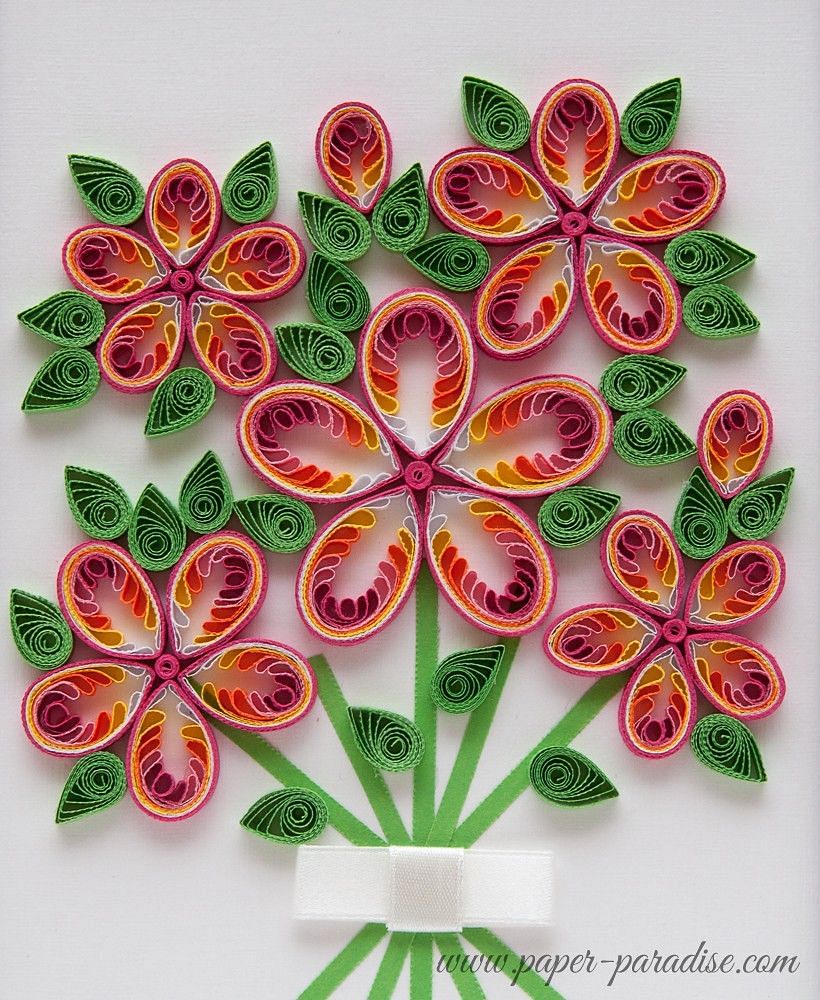 quilled floral designs